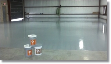 NI-21 Dark Gray Applied as finish Coat to machine shop floor