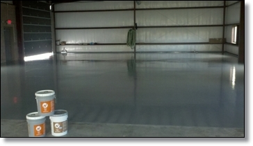 NI-21 Dark Gray Applied as finish Coat to machine shop floor