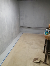 Basement waterproofing using HydroSeal 75